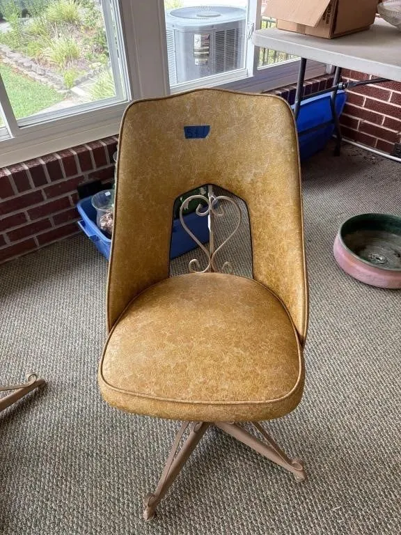 Three spinning chairs