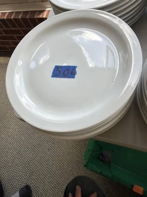 Eight glass plates