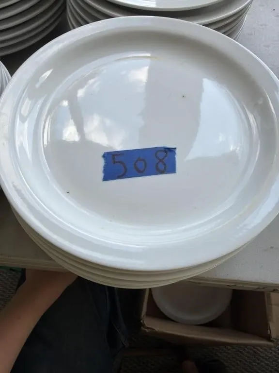 Eight glass plates