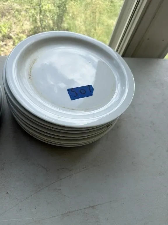 Eight glass plates