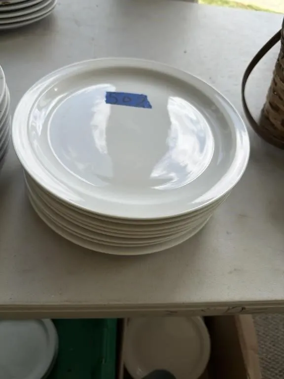 Eight glass plates