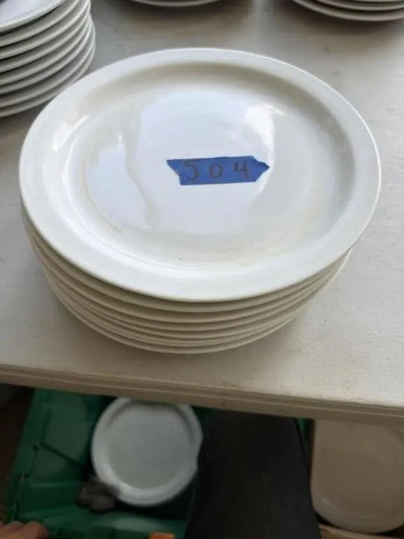 Eight glass plates