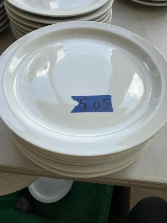 Eight glass plates