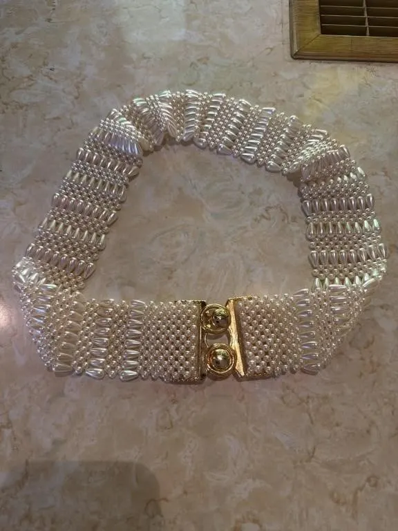 Vintage ornamental, ladies elastic belt