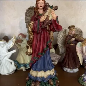 Medium angel playing a harp