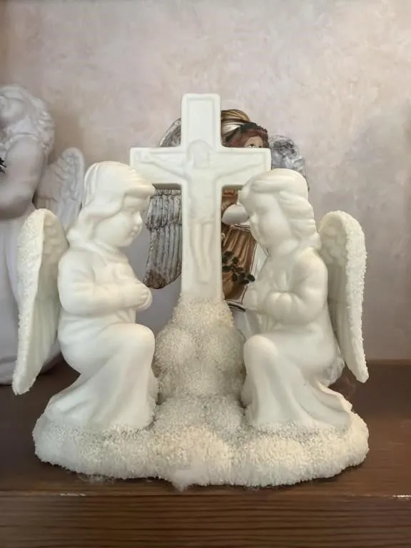 Medium angels with a cross