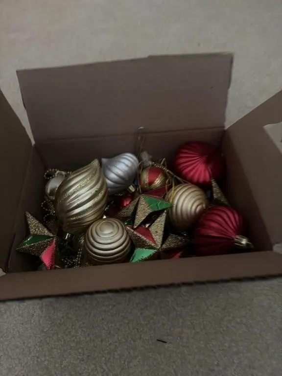 Box of ornaments
