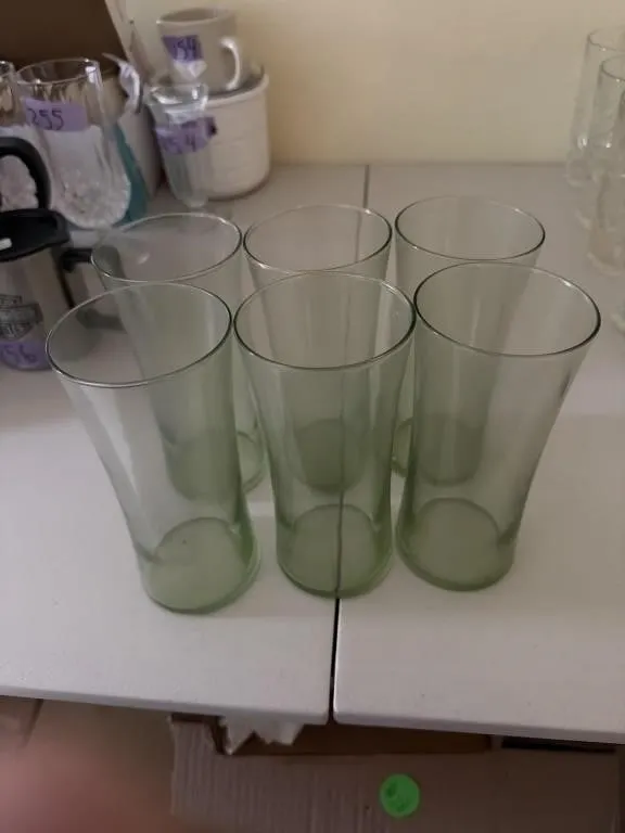 Set of 6 glass, drinking glasses