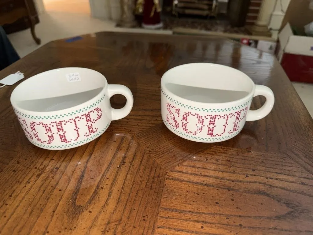 Two soup bowls