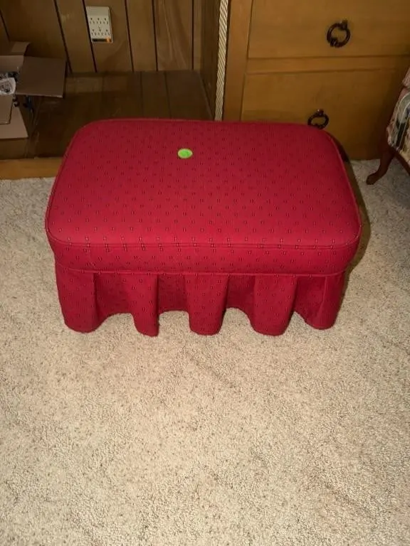 Red foot stool