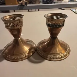 Brass candle holders