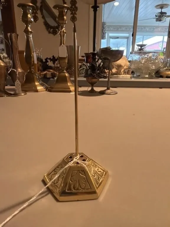 Vintage brass receipt spike