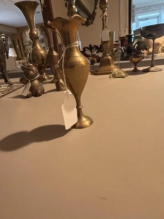 Vintage brass vase