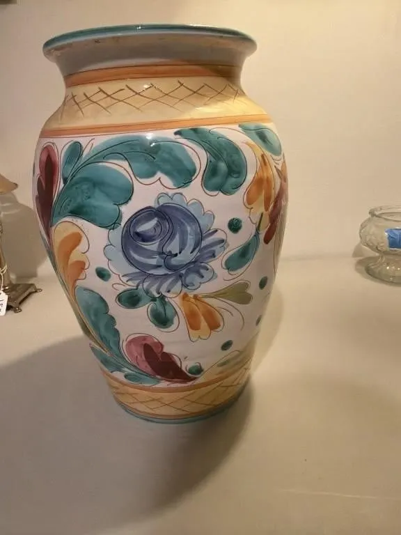 Vintage Italian sgraffito incised