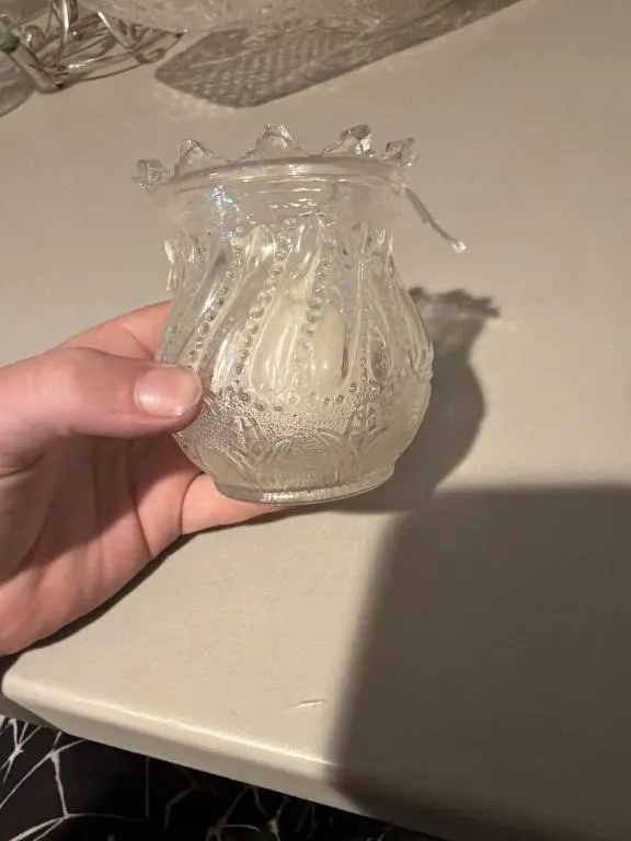 Vintage pressed glass