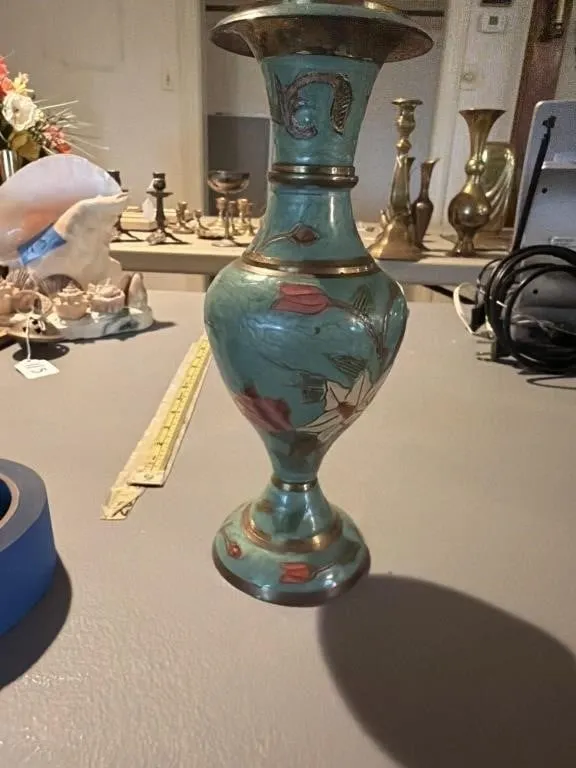 Brass clecorative vase