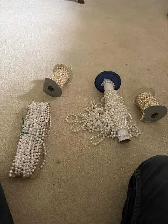 Plastic pearls