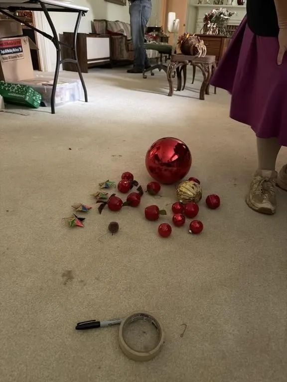 Box of ornaments