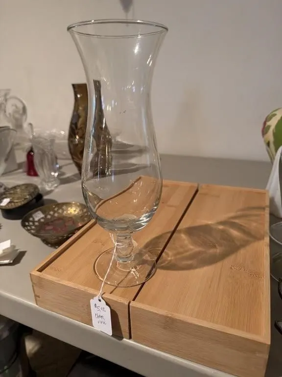 Clear vase