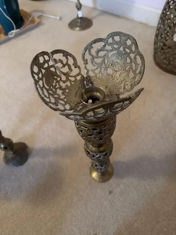 Vintage brass Vase