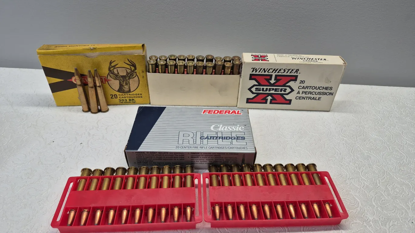 3 BOXES .303 BRITISH AMMUNITION