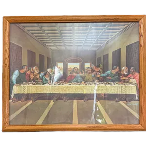 1990 African American Last Supper Framed Print 17x22