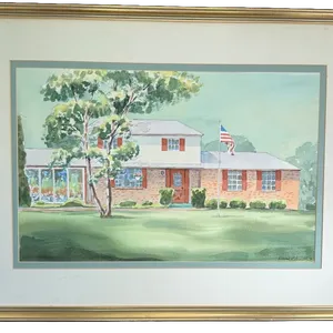 David L. Schmidt 1991 House Watercolor