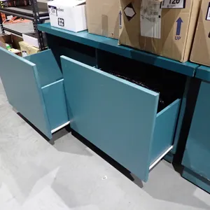 Lot of (2) Mobile 48"x24"x24" Benches w/Storage Drawers.