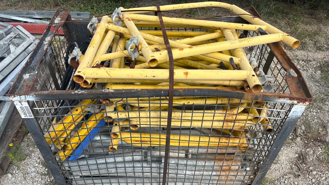 CRATE OF SCAFFOLDING
