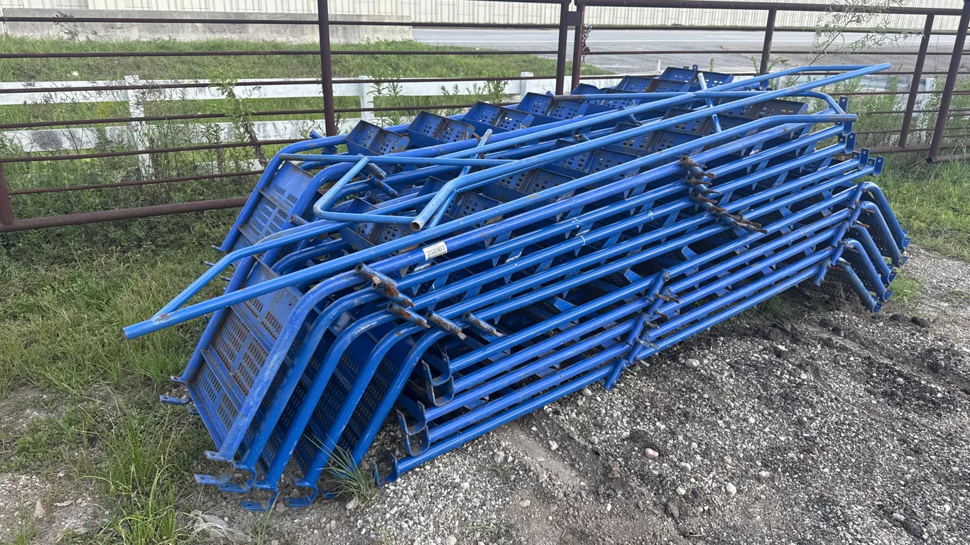 QTY. OF 21 SECTIONS OF STEPS W/HAND RAILS