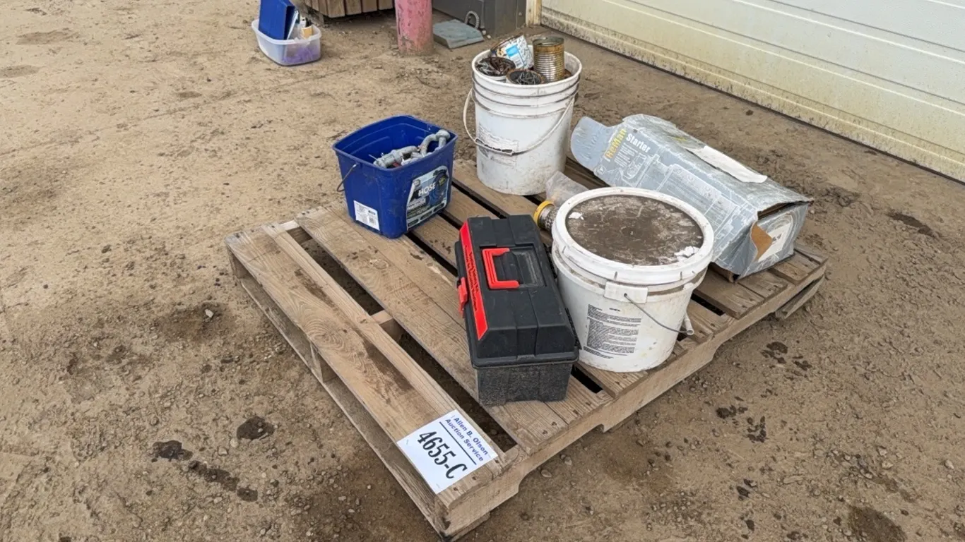 BOATING SAFETY KITS, CLEVICES, NAILS, BOLTS, NUTS, USED STARTER FOR JD TRACTOR, IPEX PVC LUBRICANT