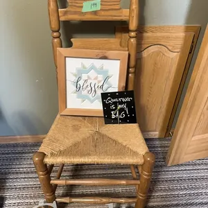 chair with misc decor
