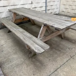 8’ Wooden A-Frame Picnic Table