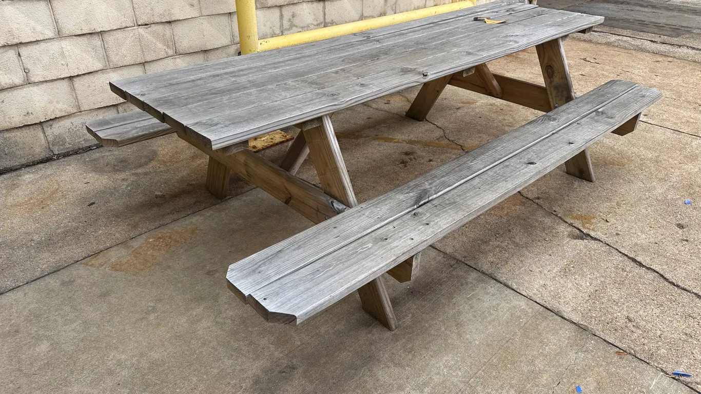 Wooden A-Frame Picnic Table