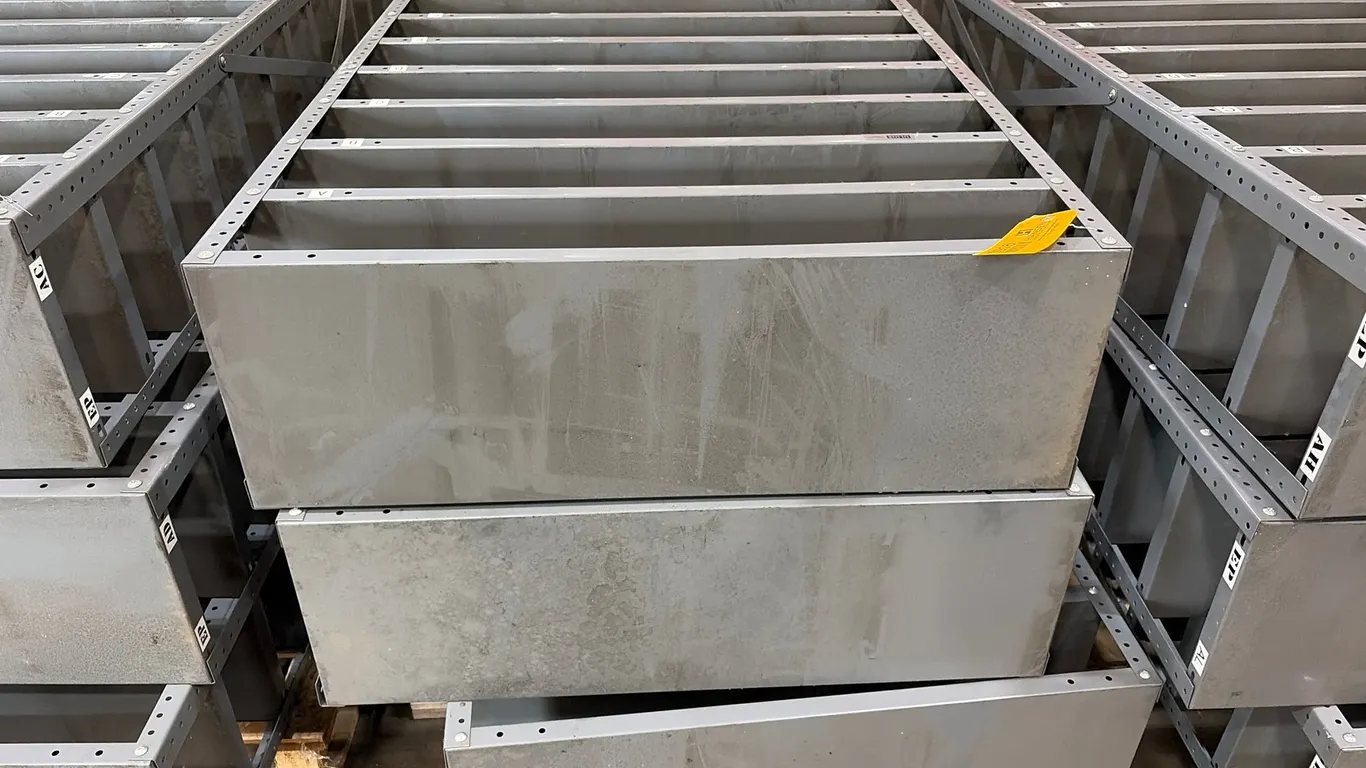 (3) ULINE Metal Racking