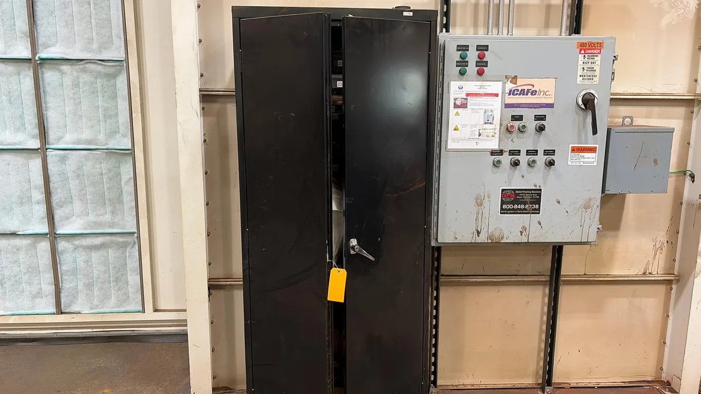 Uline Storage Cabinet and Contents