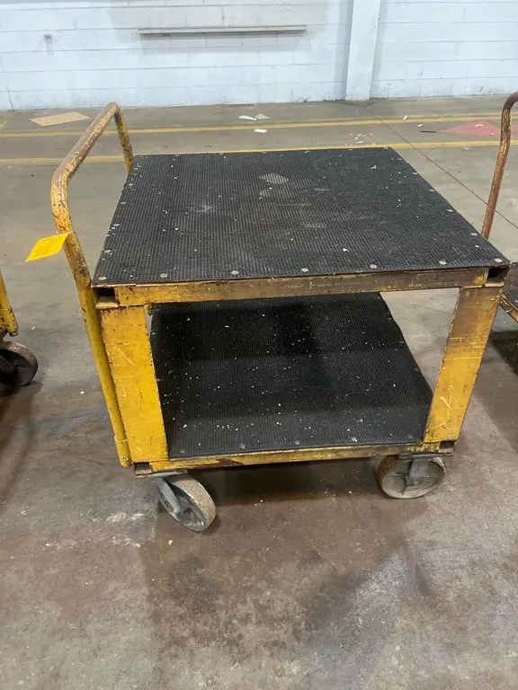 Heavy Duty 2 Tier Metal Utility Cart