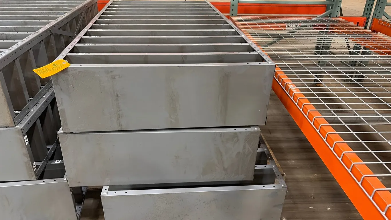 (3) ULINE Metal Racking