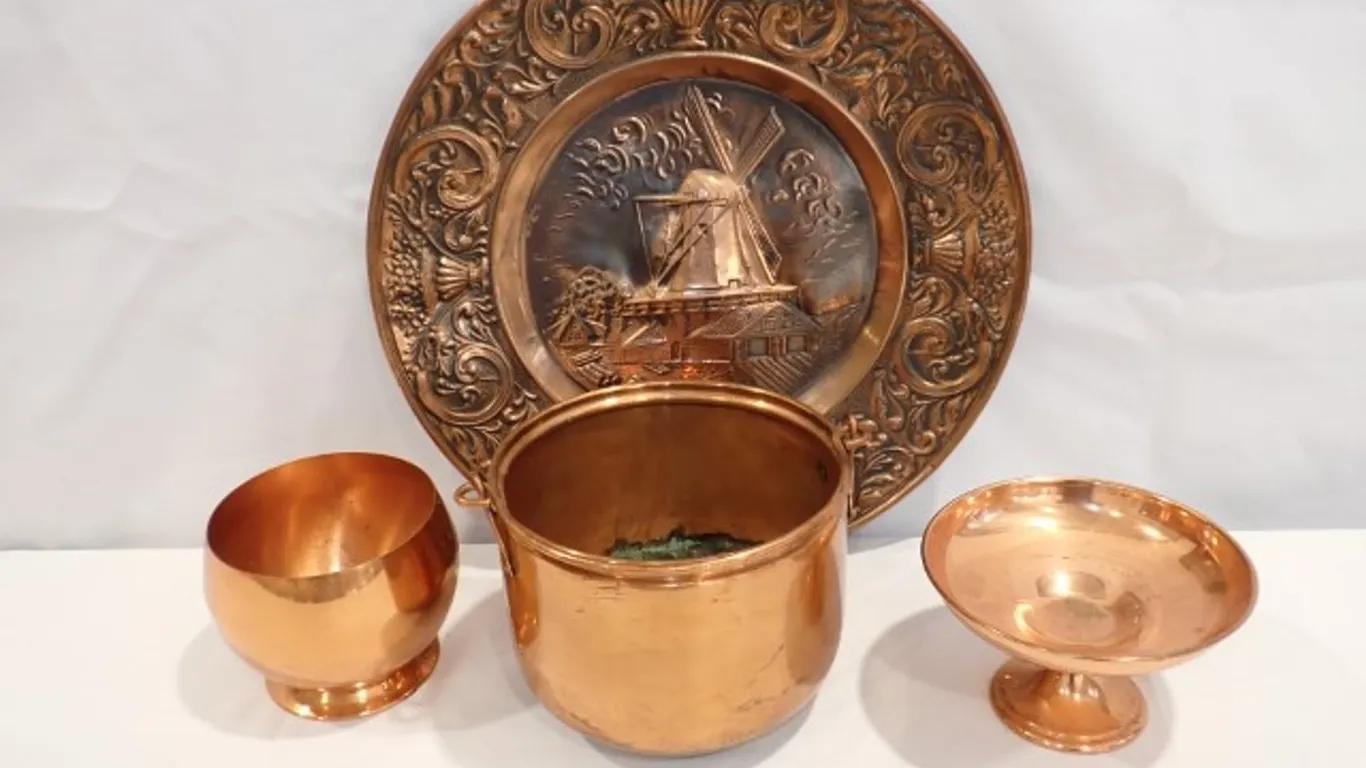 Copper Plate and Pots
