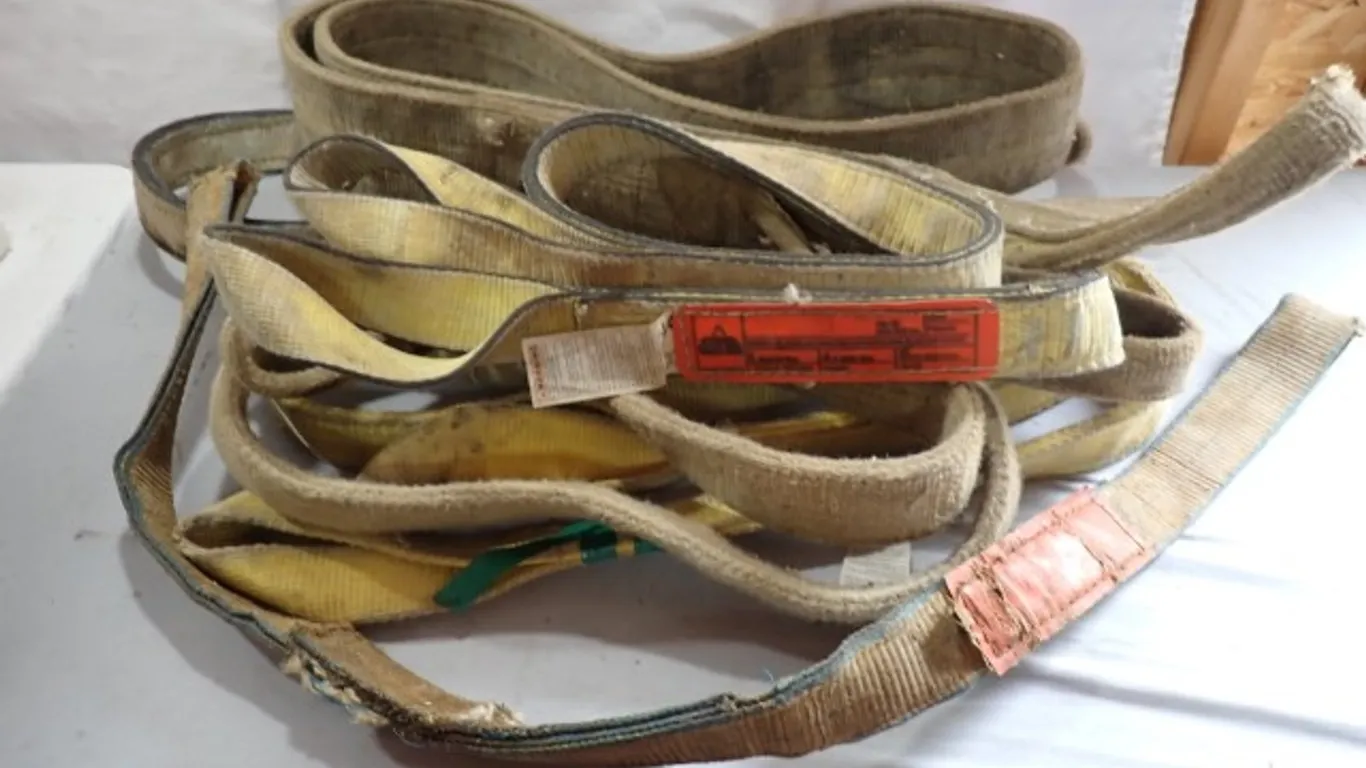 Heavy-Duty Nylon & Polyester Lifting Slings / Chokers – Lot of 6