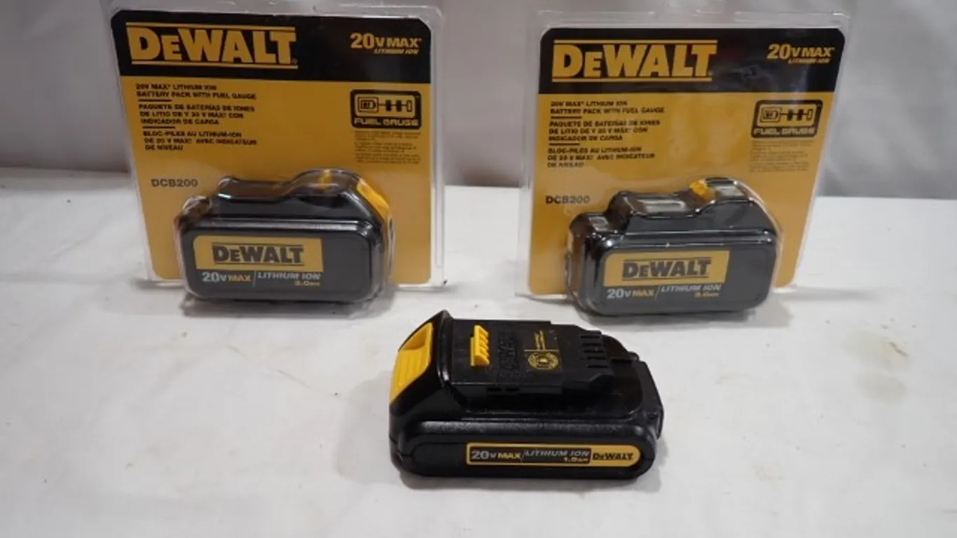 Dewalt Batteries 2 (New) + 1 20 V Dewalt Battery