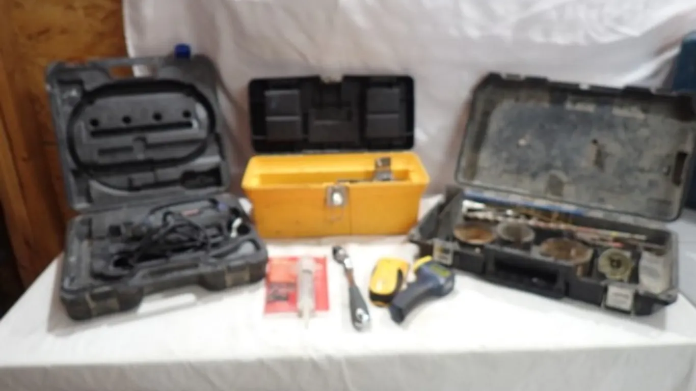 Dremel Advantage and various drilling hardware