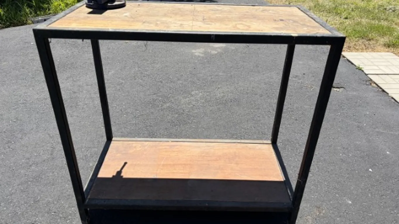 workbench with vise