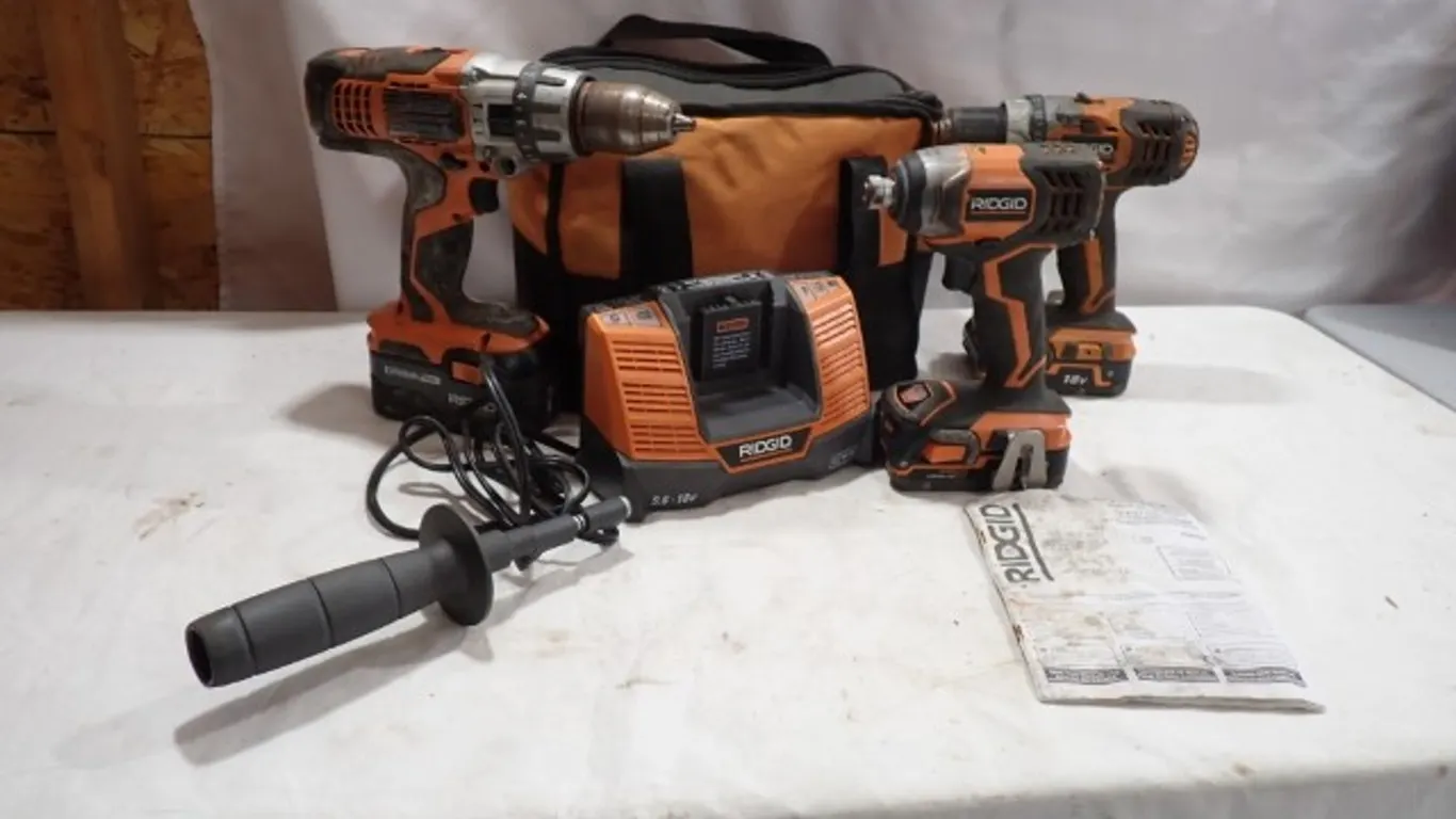 RIDGID 18V Cordless 3-Tool Combo Kit