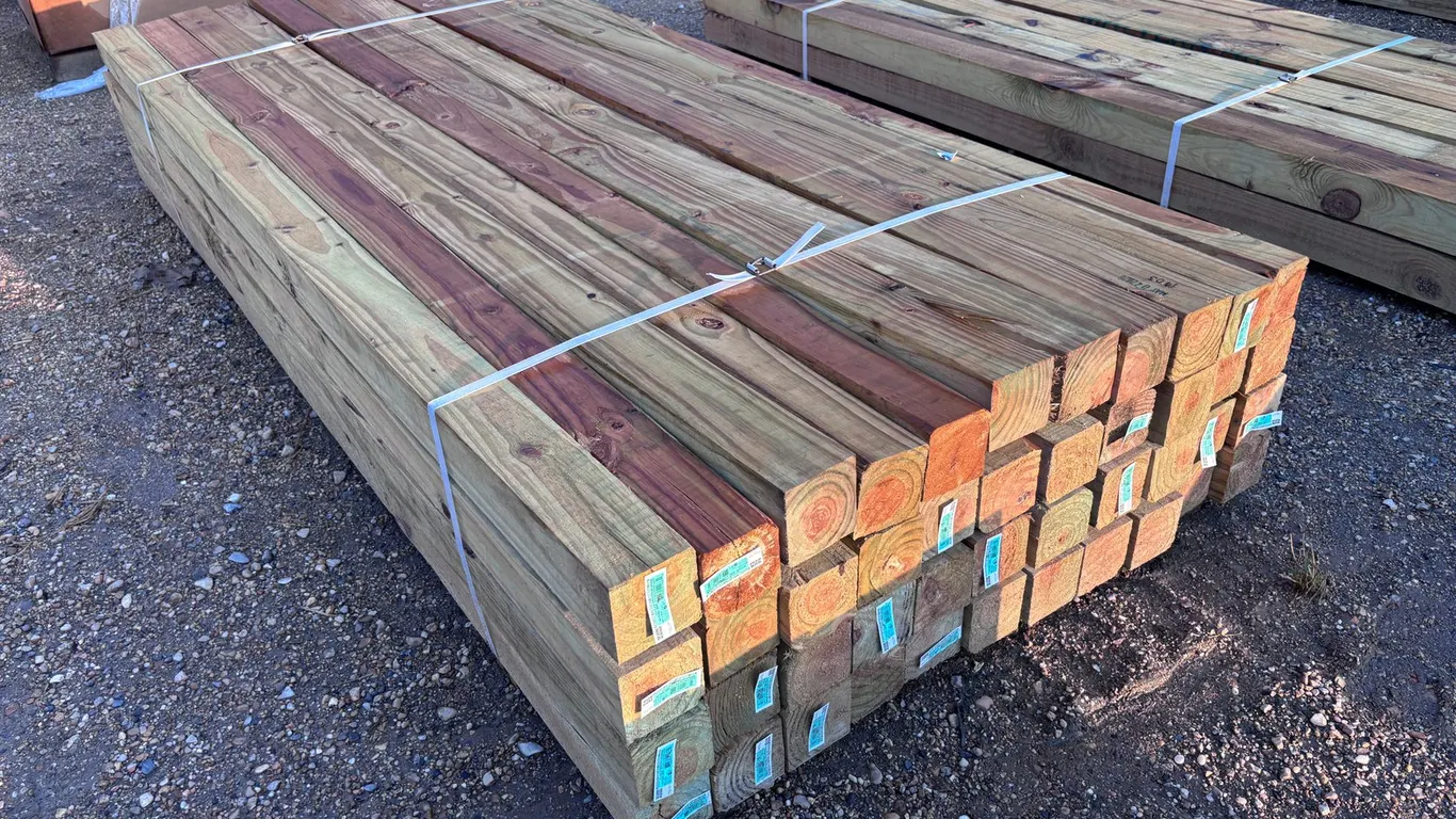 4X4X8 TREATED WOOD POST