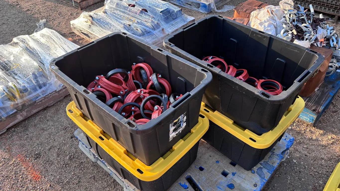 SPRINKLER HEADS AND VARIOUS GROOVED COUPLINGS