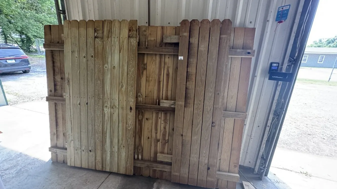 Privacy Panels, 2 Measure 8 Foot x 6 Foot, 1 Measures 3 Foot x 6 Foot, and 1 Measures 20 Inches x 6 Foot
