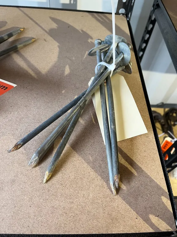 (6) Tent Stakes with Washers