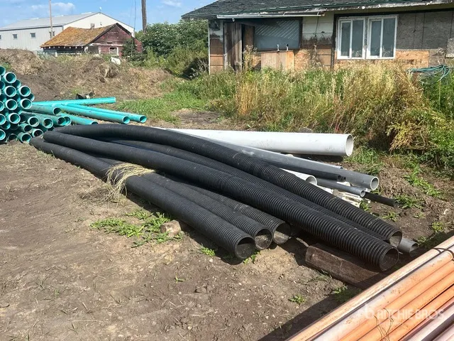 Quantity of (30) PVC & Corrugated Pipe