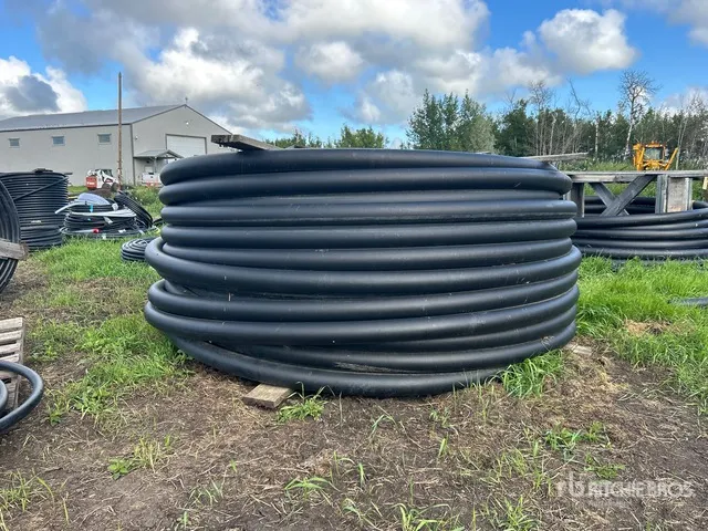 Utility Pipe On Wood Spool & Tow rope